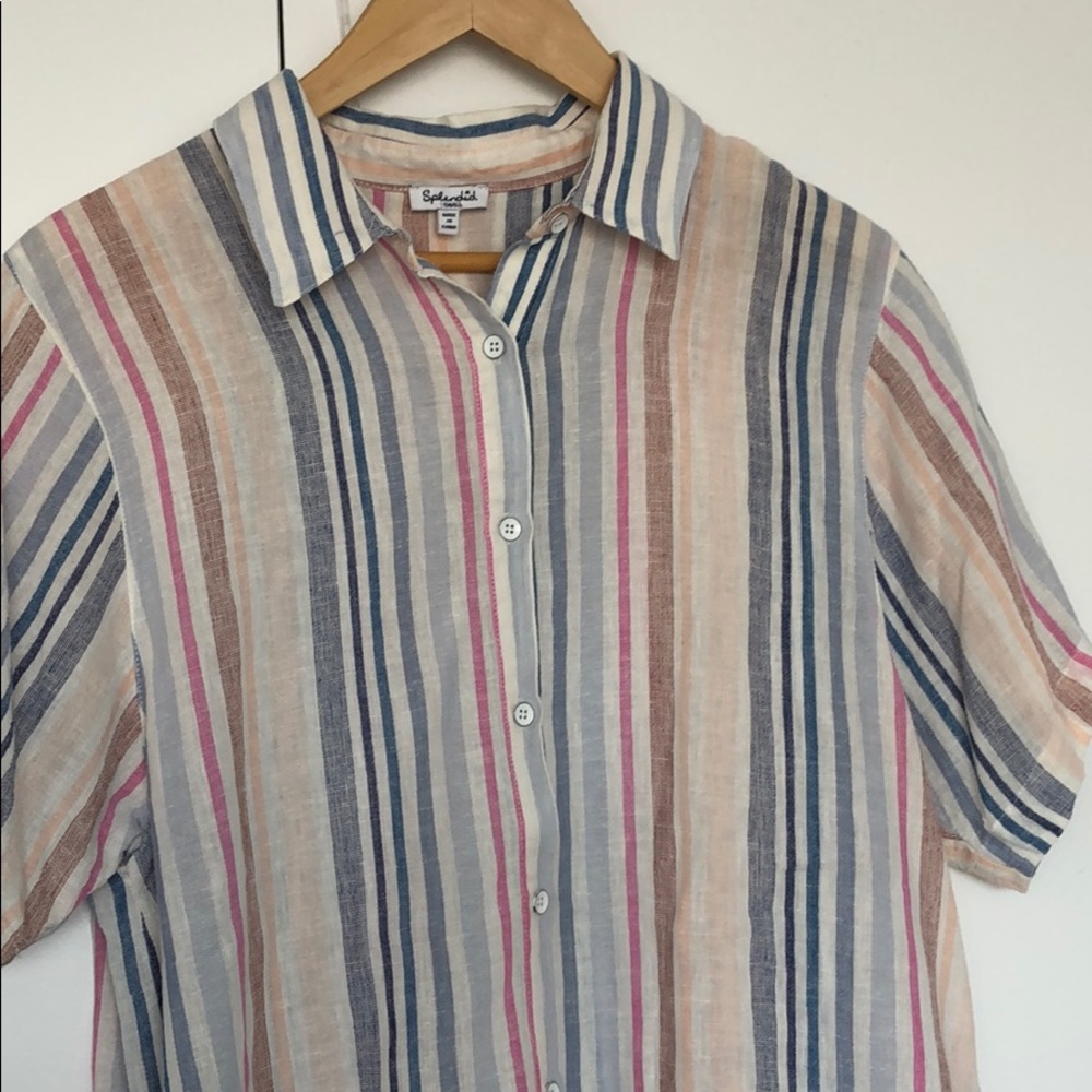 Splendid linen maternity top